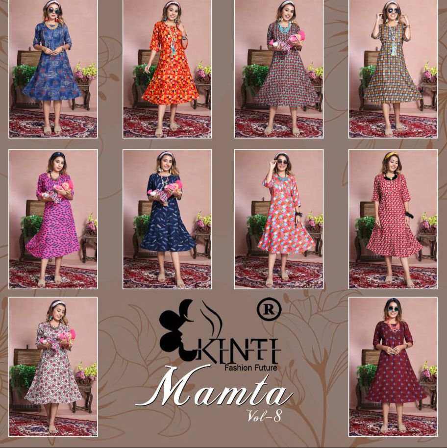 Kinti Mamta 8 Latest Ethnic Wear Fancy Designer Kurti Collection